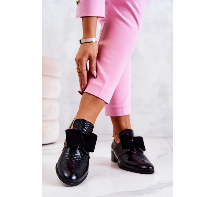 Kožené boty z kůže Černá model 21573469 - Boto