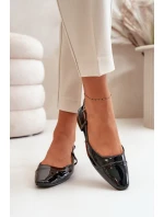 Lakované Baletky Na Nízkém Podpatku S Černé model 21670622 - Boto Lakované Baletky Na Nízkém Podpatku S Černé model 21670622 - Boto