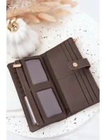 Dámská peněženka z ekokůže Velká šedá Gilessa Dámská peněženka z ekokůže Velká šedá Gilessa