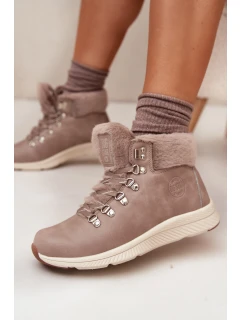 Dámské trapery s kožíškem Big Star – šedé