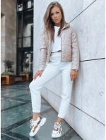 Dámská krátká prošívaná bunda SPORT HEVEN camel FashionStreet TY3711