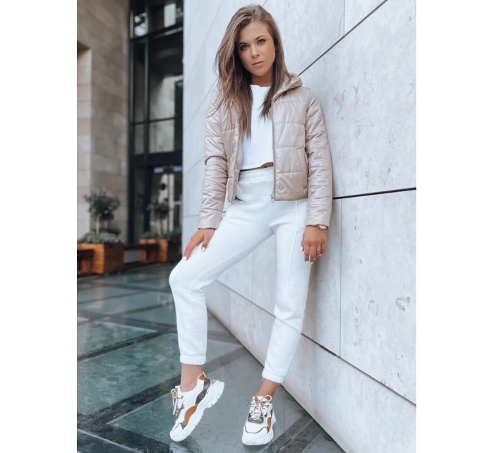 Dámská krátká prošívaná bunda SPORT HEVEN camel FashionStreet TY3711