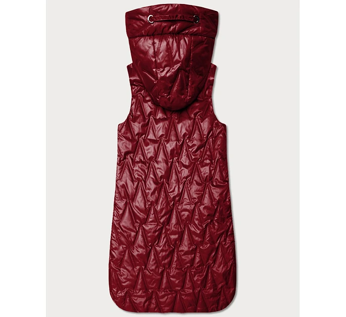 kamizelka damska ze  Goodlookin ciemny czerwony model 22026351 - S'WEST