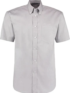 Kustom Kit KK 109 (13,5-18) Košile Oxford s krátkým rukávem 43.0109 silver grey