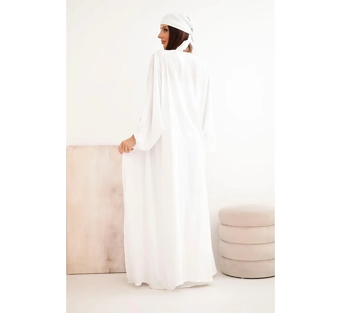 Dámský viskózový čtyřdílný komplet v boho stylu bílý Dámský viskózový čtyřdílný komplet v boho stylu bílý