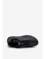 Lehké pánské tenisky na platformě z ekokože černé Uziran Lehké pánské tenisky na platformě z ekokože černé Uziran