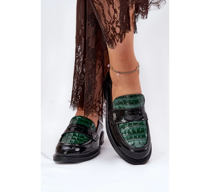 Lakované Kožené Dámské Mokasíny model 21691316 - VINCEZA