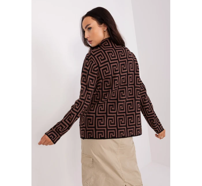 Sweter AT SW model 18955182 brązowy - FPrice Sweter AT SW model 18955182 brązowy - FPrice