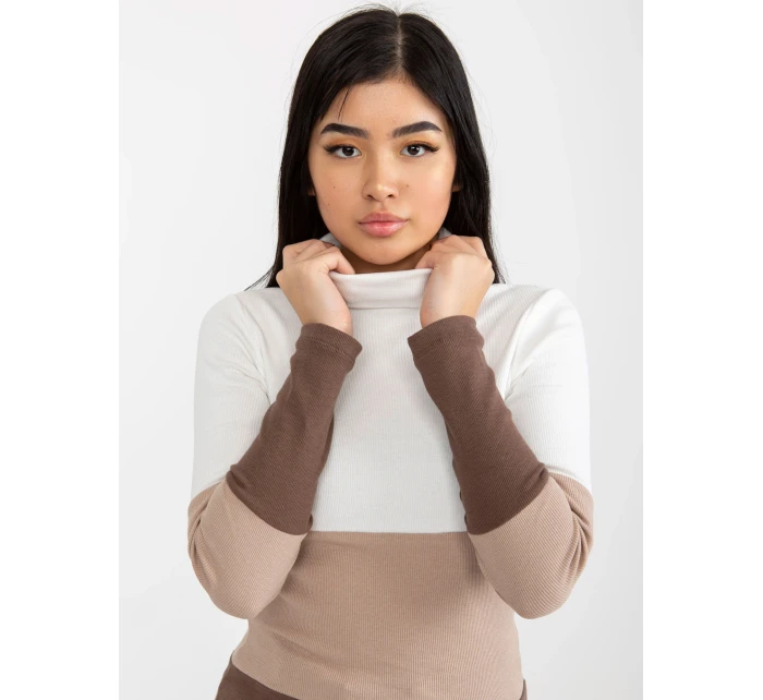 Halenka RV BZ model 17987236 bílá a hnědá - FPrice