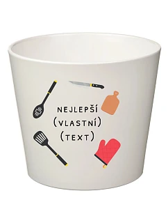 Bílý keramický květináč - nejlepší v oboru - velký