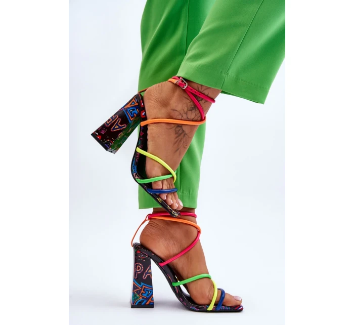 Sandály na podpatku model 193942 Step in style Sandály na podpatku model 193942 Step in style