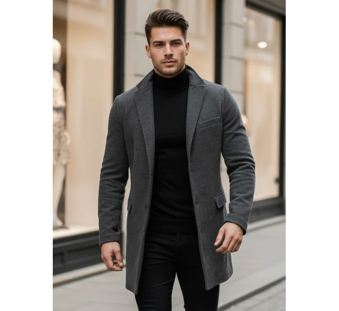 Pánský šedý kabát Dstreet model 21965564 - FashionStreet