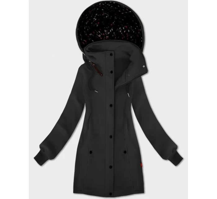 Dámská mikina v grafitové barvě s kapucí a se stojáčkem LHD (AMG-171)