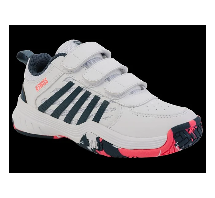 Tenisky K-swiss COURTEXPRESS2STRAP WHITE/STARGAZER/NEON BLAZE-M (54495-129-M)