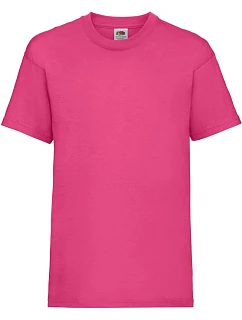 Fruit of the Loom Kids Valueweight T Dětské tričko 16.1033 fuchsia