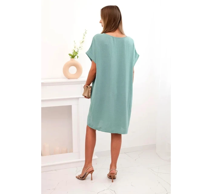 Šaty s kapsami  tmavá máta