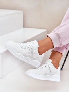 Dámské Sportovní Boty Tenisky Z Eko Kůže Bílé Telisiria