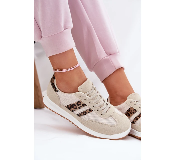 Dámské Tenisky Z Eko Semiše Leopardí Béžové Marinils Dámské Tenisky Z Eko Semiše Leopardí Béžové Marinils