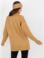 Sweter LC SW model 21755173 camelowy - FPrice Sweter LC SW model 21755173 camelowy - FPrice