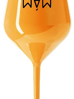 MÁM model 22163731 oranžová nerozbitná sklenice na víno 470 ml - Giftela