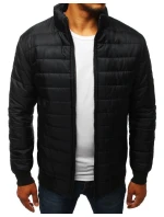 Pánská přechodná prošívaná bunda černá TX3270 Pánská přechodná prošívaná bunda černá TX3270