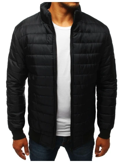 Pánská přechodná prošívaná bunda černá TX3270 Pánská přechodná prošívaná bunda černá TX3270