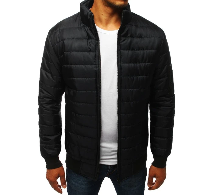 Pánská přechodná prošívaná bunda černá TX3270 Pánská přechodná prošívaná bunda černá TX3270