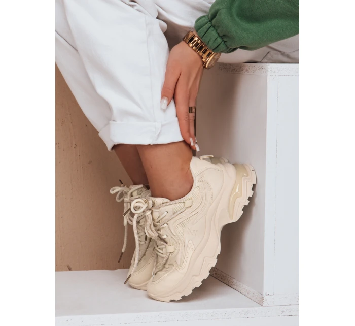 Dámské tenisky se podrážkou beige model 21983242 - Dstreet