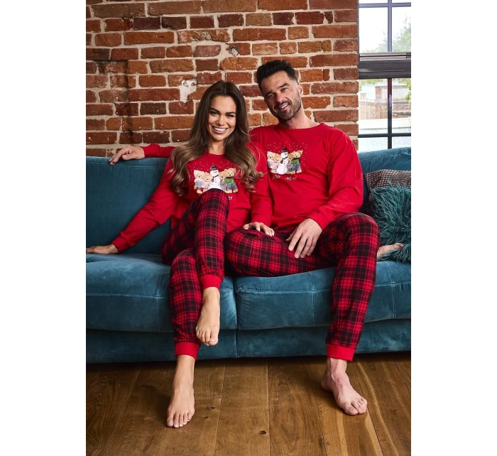 Cornette 671/421 Zimní dlouhé/r Vánoční 3XL-5XL dámské pyžamo