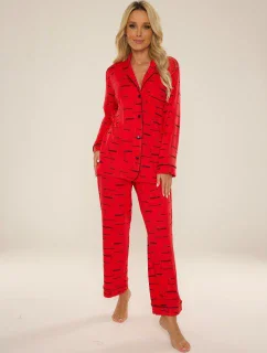 De Lafense 718 Madeleine pyžamo dlouhé/r S-4XL dámské rozepínací