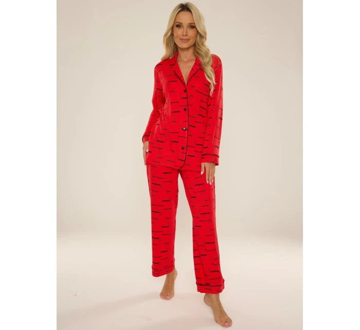 De Lafense 718 Madeleine pyžamo dlouhé/r S-4XL dámské rozepínací