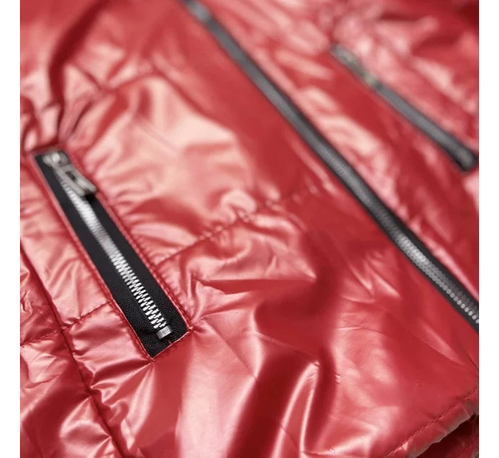 ZIMOWA KURTKA DAMSKA METALICZNA model 21242437 - Fashionable