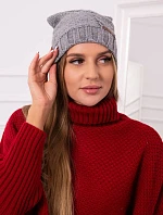 Fleecová čepice Ula K271 šedá