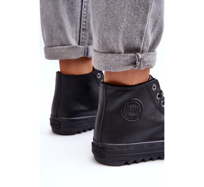 Dámské Tenisky Big Star Vysoké Zateplené Černé EE274110 Dámské Tenisky Big Star Vysoké Zateplené Černé EE274110