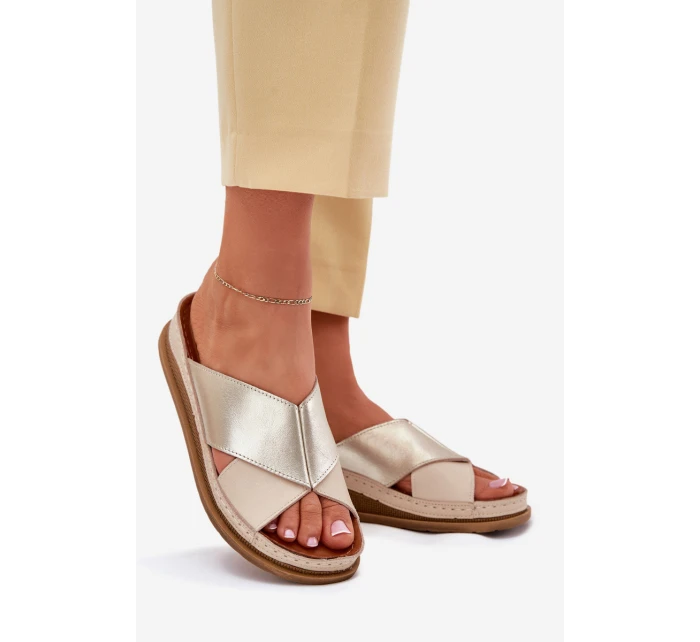 Kožené Dámské Sandály Na Platformě model 21701977 - Maciejka Kožené Dámské Sandály Na Platformě model 21701977 - Maciejka