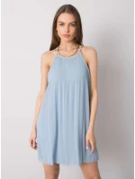 Šaty model 18371852 světle modré - FPrice Šaty model 18371852 světle modré - FPrice