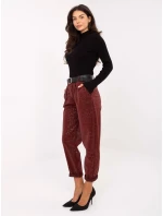 Spodnie IT SP model 21388964 bordowy - FPrice Spodnie IT SP model 21388964 bordowy - FPrice