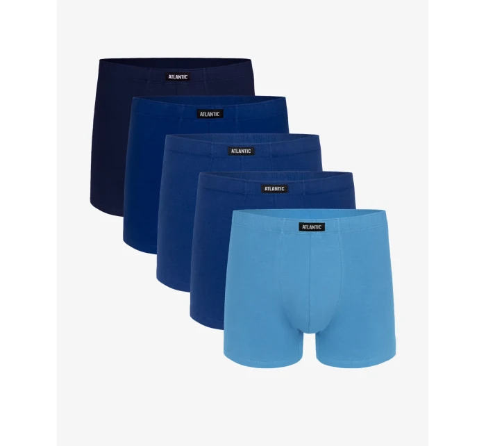 Pánské boxerky ATLANTIC 5Pack - odstíny modré