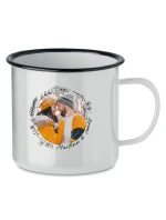 Personalizovaný retro plecháček s květinový ohraničením 