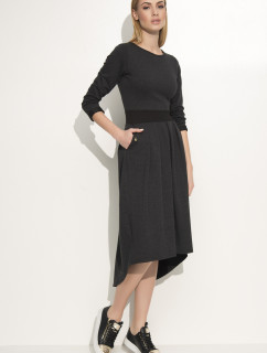 Dámské volnočasové šaty s model 15042868 sukní grafitové Šedá / 3XL - Makadamia