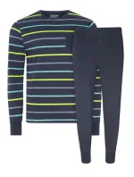 Pánské pyžamo 500008 498 tm.modrá/zelená - Jockey