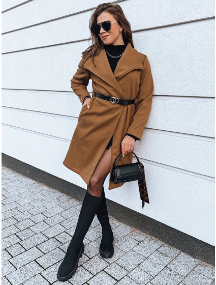 CELESTIA dámský velbloudí kabát FashionStreet NY0641 CELESTIA dámský velbloudí kabát FashionStreet NY0641