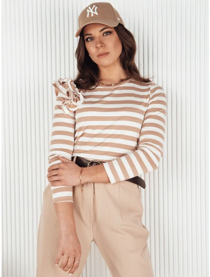 Dámská pruhovaná halenka MORAS béžová FashionStreet RY2349