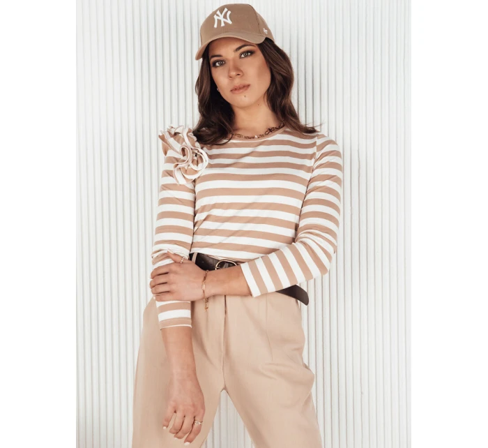 Dámská pruhovaná halenka MORAS béžová FashionStreet RY2349