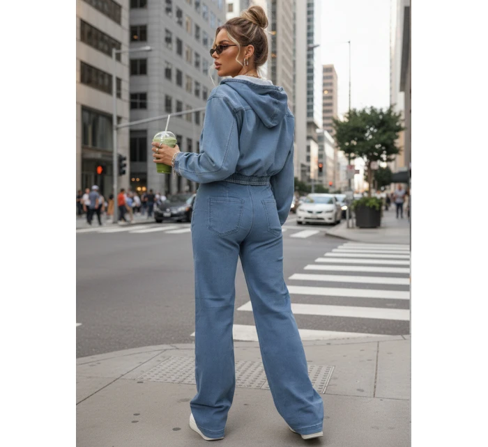 Dámský džínsový bomber modrý FashionStreet TY5603