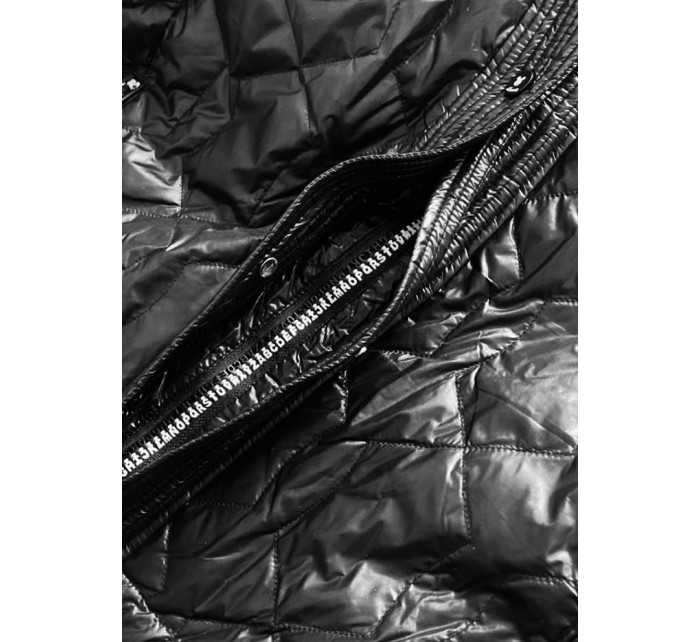 Volná černá dámská netopýří bunda (750ART)