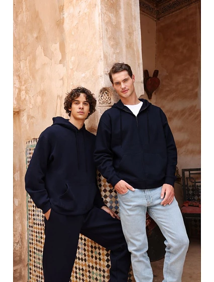 Iconic Premium Hooded Sweat Jacket Mikina s kapucí z těžké bavlny model 22459430 deep navy - Fruit of the Loom Iconic Premium Hooded Sweat Jacket Mikina s kapucí z těžké bavlny model 22459430 deep navy - Fruit of the Loom