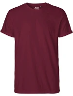 O Pánské bio tričko s ohrnutými rukávy bordeaux model 22504537 - Neutral O Pánské bio tričko s ohrnutými rukávy bordeaux model 22504537 - Neutral