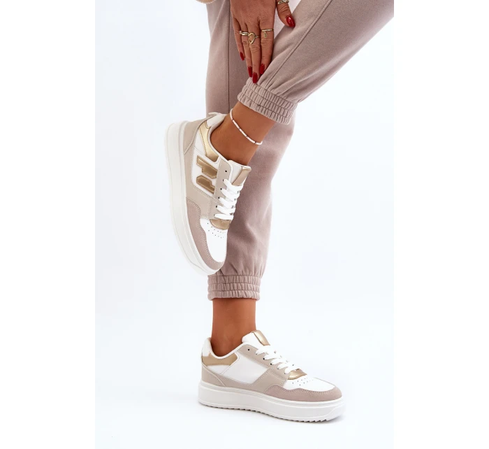 Dámské nízké tenisky béžové model 21651086 - Boto Dámské nízké tenisky béžové model 21651086 - Boto