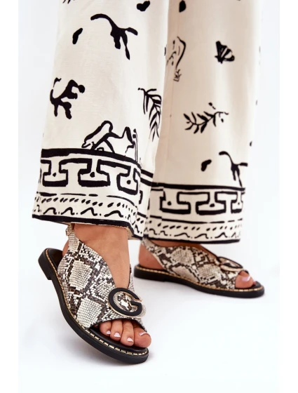 Ploché sandály s ozdobou vzor model 21685693 - Boto